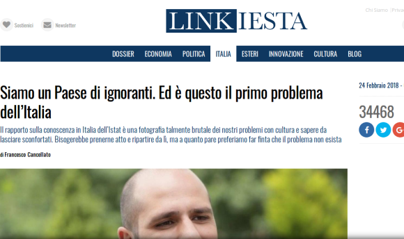 Linkiesta- Siamo un Paese di ignoranti Ed è questo è il primo problema dell_Italia
